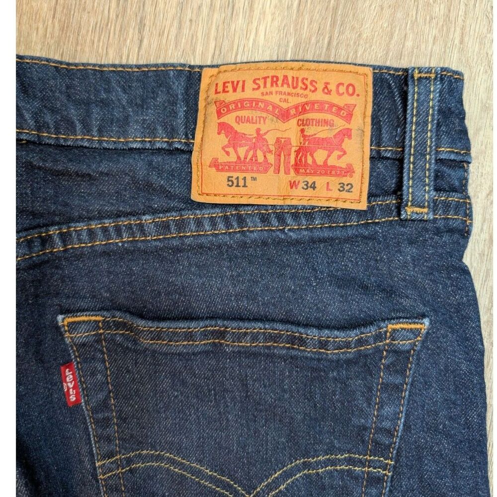 Levis Men's 511Jeans, 34x32 - Picture 3 of 4